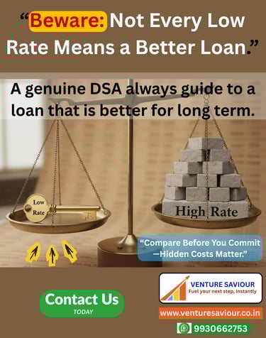 Not every Low rate means a better loan