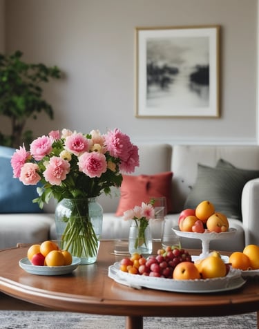 Bright living room with modern inventory