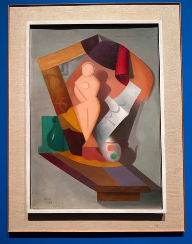 Still Life with Statuette, 1917 oil on board ©16mag