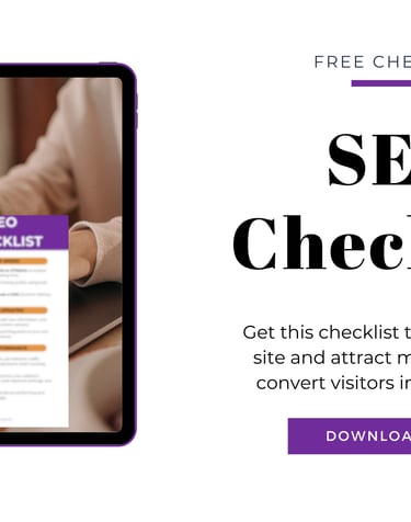 Free SEO checklist image banner