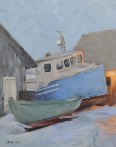 In for the Winter - Painting by David Shimp