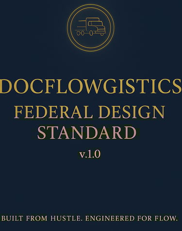 Federal design standard layout used in DOT and FMCSA compliance documents