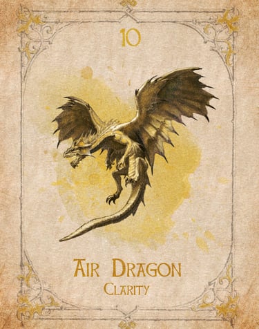 Air Dragon card from the animal spirit oracle deck