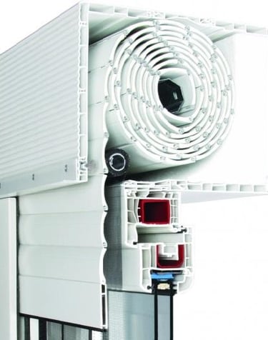 RULOURI SUPRAPUSE DIN PVC CU LAMELE DE ALUMINIU,jaluzele rulouri, rulouri manuale,electrice,cu plasa