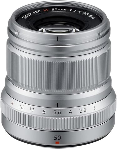 Fujifilm XF50mmF2 R WR Lens - Silver