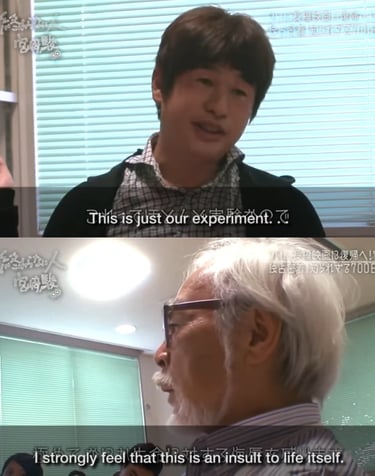 Miyazaki critique le démo IA de son étudiant