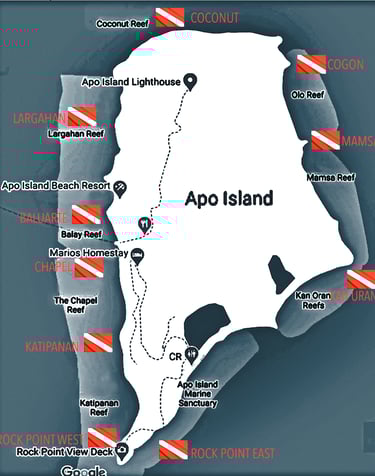 a map of the area of a map of the area