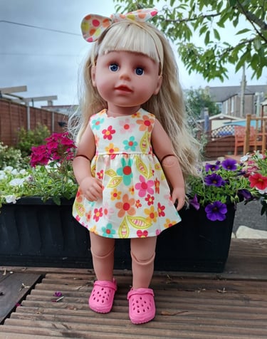 Zapf Big Sister doll in floral dress