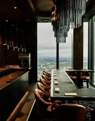 Restaurant Gordon Ramsay High Luxury London restaurant with skyline views.