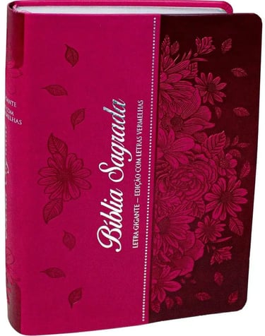 Bíblia feminina ARC linda letra gigante