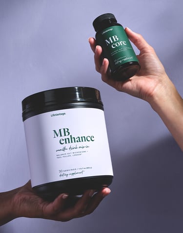 Taking Mind Body GLP-1 supplements daily to support metabolism and appetite control