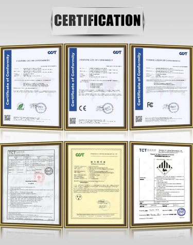certificates of battery pack of www.batterykitstore.com