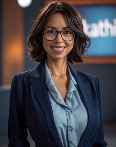 Kathi Knight on the set of "Kathi!", 2023.