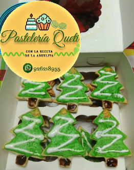 galletas de almendra navideñas pasteleria queti