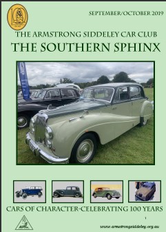 The Southern Sphinx  Armstrong Siddeley Car Club