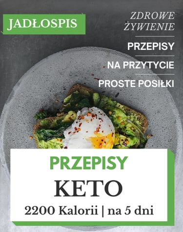 Jadłospis keto 2200 kcal