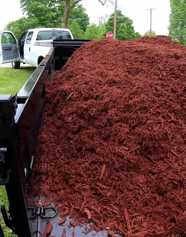 trailer load of mulch