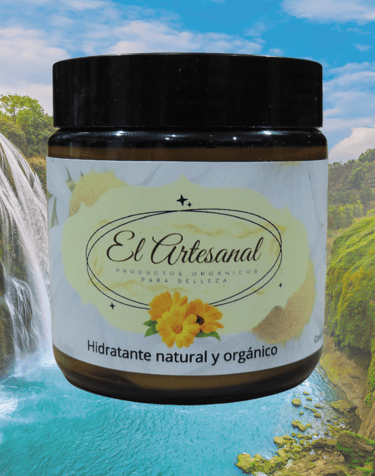 Frasco de crema El Artesanal cuidado de la piel natural y orgánico
