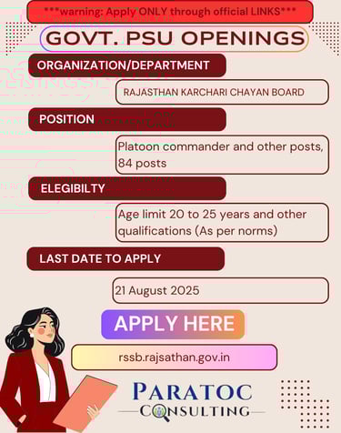 rssb rajasthan jobs