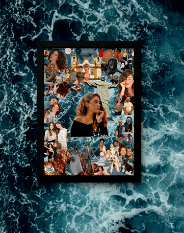 a picture of a woman in a picture frame