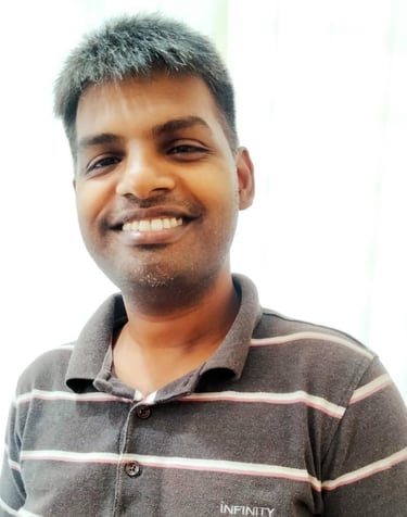 a man with a smile on his face