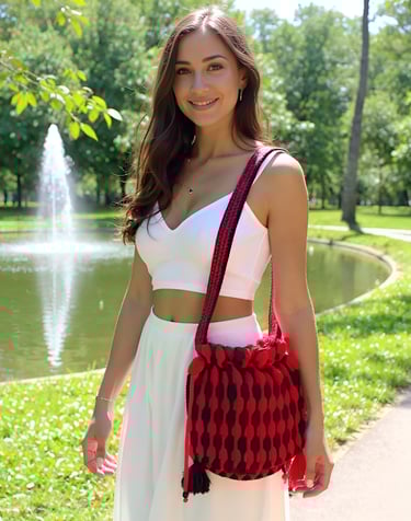 Sac à main au crochet Cappuccetto de Cachalabibi