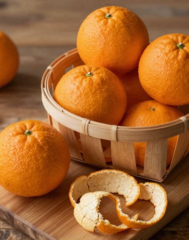 Close-up of a premium CitrusBurn bottle surrounded by fresh citrus slices on a sleek kitchen counter.