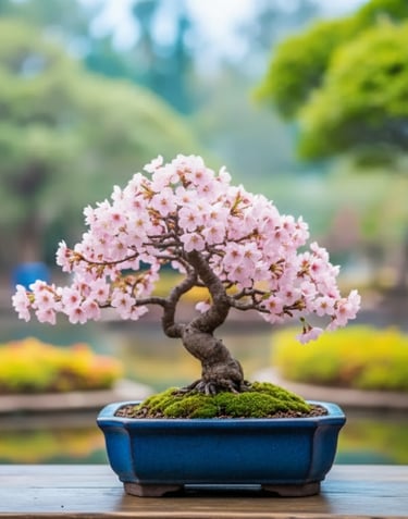Bonsai de Cerejeira, simbolizando o cultivo de marcas com propósito e o branding com psicologia.
