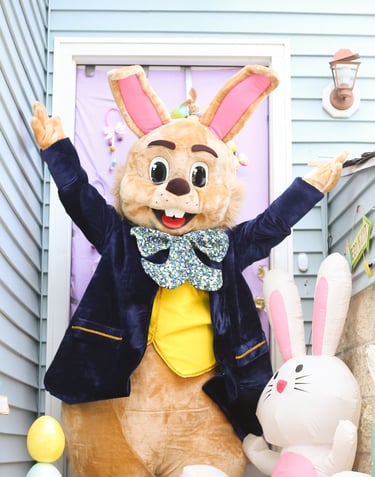Easter Bunny poses for a photo