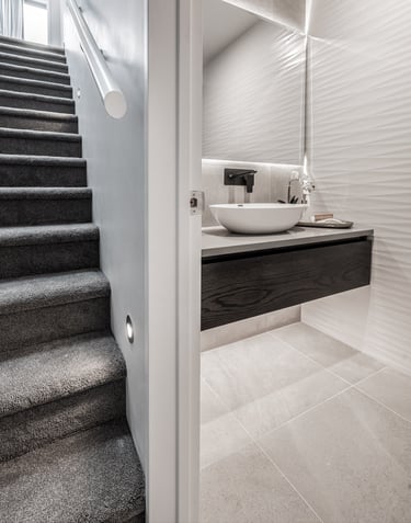 Guest powder room - Kohimarama Rd home renovation - Revive Builders Auckland