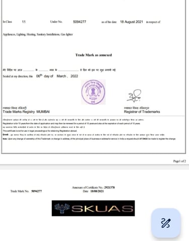 Skuas Registered trademark owned by C J Enterprise