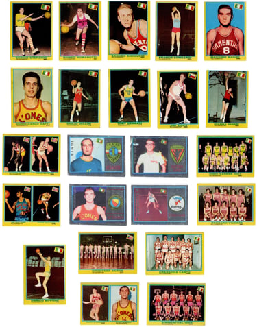 1968 Mira Tuttosport Basketball Cards from Italy