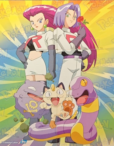 Puzzle topps série 3 Johto Team Rocket avant