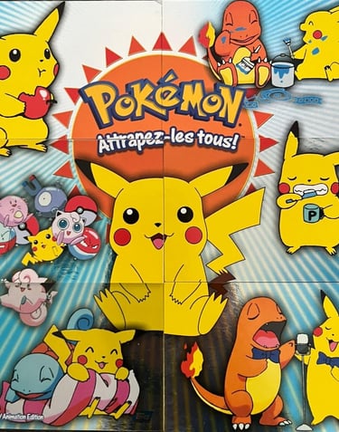 Puzzle topps série 3 foil Johto Pikachu avant