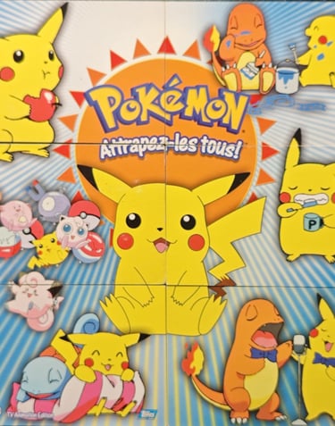 Puzzle topps série 3 Johto Pikachu avant
