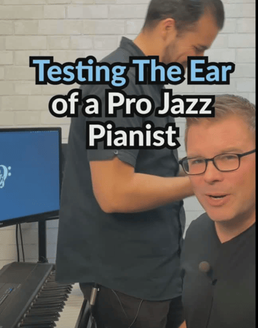 Daine Jordan demonstrates his strong musical ear abilities with live ear tests