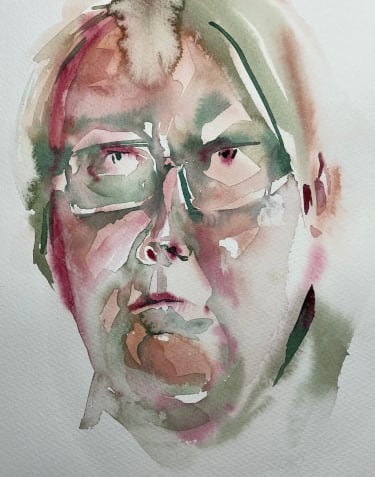 Watercolour: Self portrait