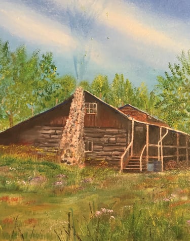The Cabin by New Mexico Artist John Dick-Peddie