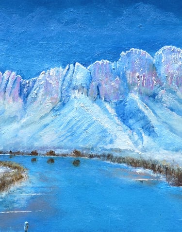 Winter View by New Mexico Artist John Dick-Peddie