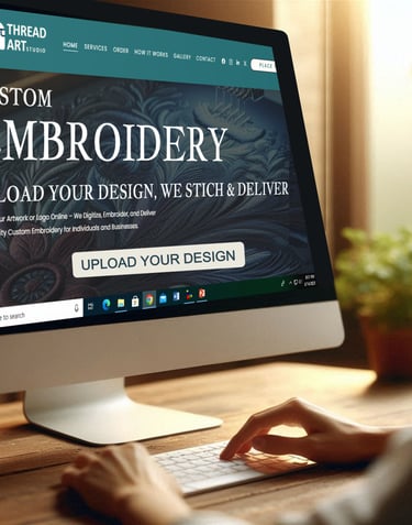 Thread Art Custom Embroidery | Upload Your Design