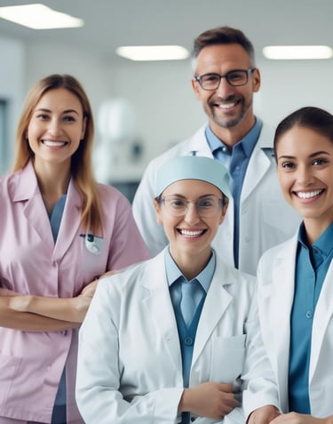 Bild eines Teams einer Zahnarztpraxis