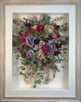 large size trailing view preserved wedding bouquet