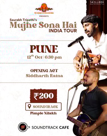 Mujhe Sona Hai at The Soundtrack Cafe Pune on 12th October 2025!