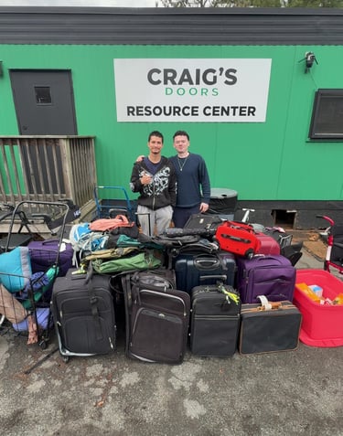 Professional junk removal crew picking up household appliances