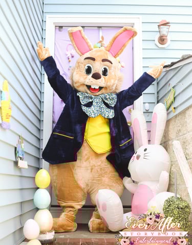 Easter Bunny poses for a photo
