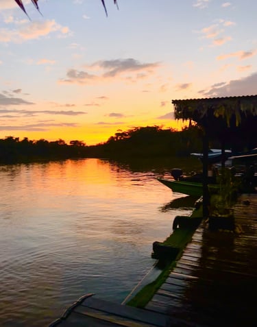 Amazon Oasis Lodge Sunset