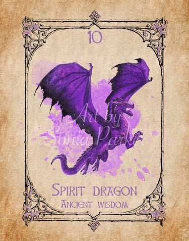 Spirit Dragon card from the animal spirit oracle deck