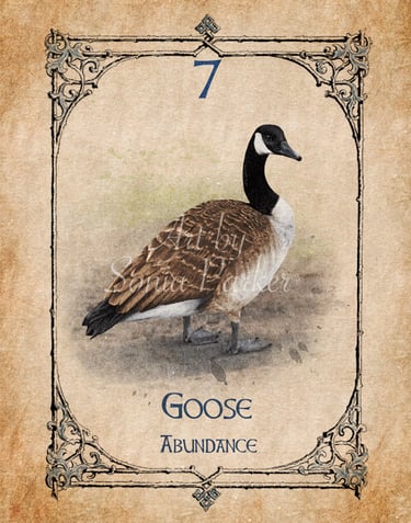 goose from the Animal Spirit Oracle deck