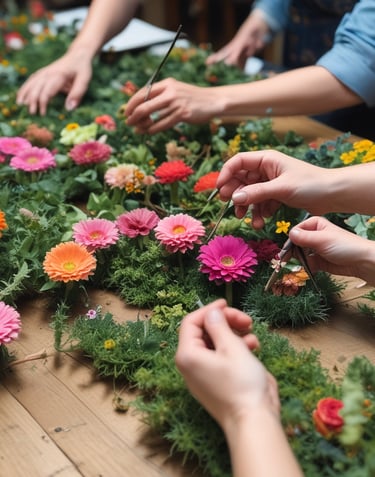 A serene floral arrangement displayed elegantly.