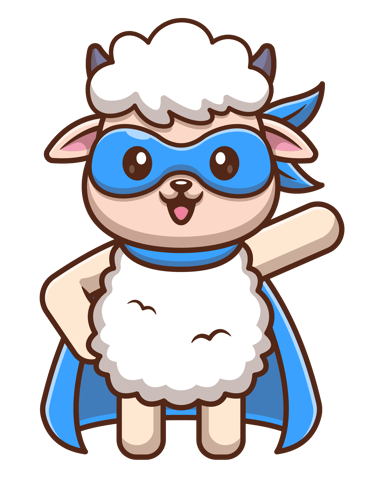 superhero sheep